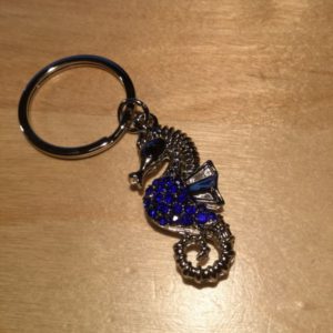 Seahorse with Blue Crystals Glitz Key Charm CH228 – Retail Price Shown Below