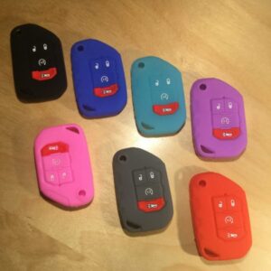 Chrysler Dodge Ram Jeep Silicone 5 Button  Key Cover CDJRSIL005 – Retail Price Shown Below