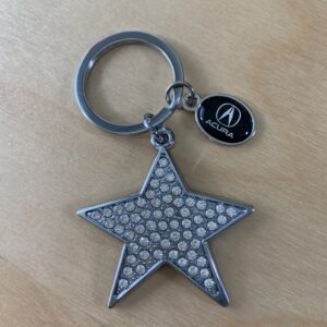Crystal White Star Key Charm- Retail Price Shown Below